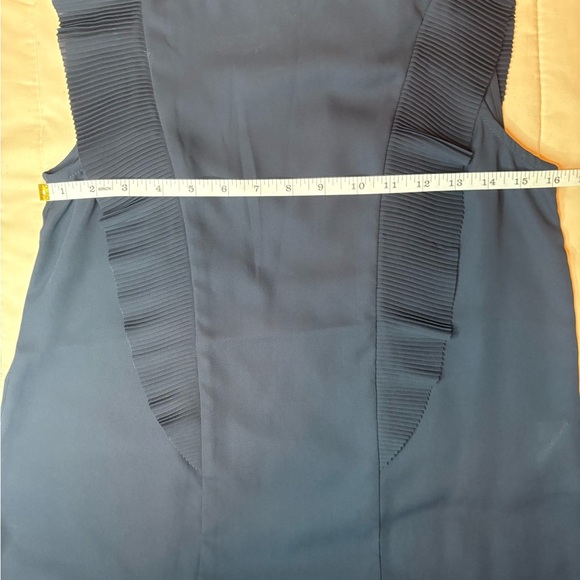 Banana Republic Dark Blue Ruffle Blouse NWT - Picture 4 of 7